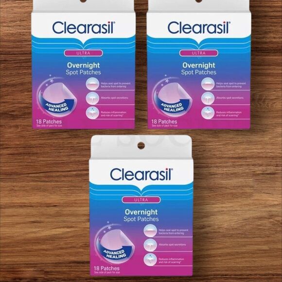 3 Pack Clearasil Rapid Rescue Healing Spot Hydrocolloid Patches 18ct X Lot of 3 - Picture 1 of 2